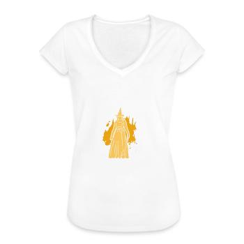 Unterschätze mich ruhig Hexe Kostüm Halloween - Frauen Vintage T-Shirt - Weiß - Vorne
