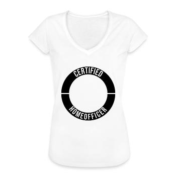 Certified Homeofficer Homeoffice Büro Job Arbeit - Frauen Vintage T-Shirt - Weiß - Vorne