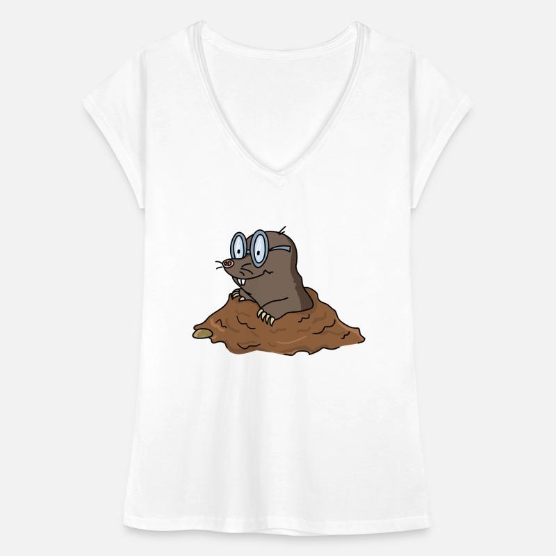 Drôle Cool Mole T-shirt vintage Femme