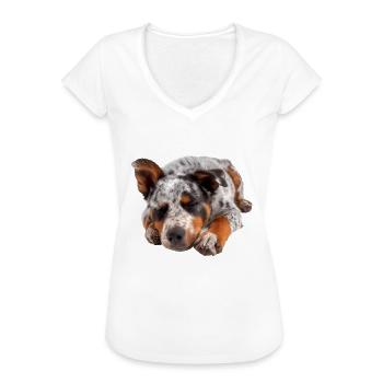 Australian Cattle Dog - Frauen Vintage T-Shirt - Weiß - Vorne