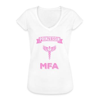 MFA Medizinische Fachangestellte - Frauen Vintage T-Shirt - Weiß - Vorne