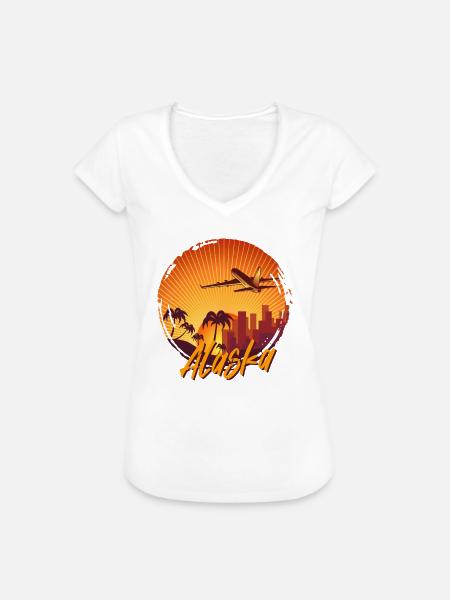 alaska - Frauen Vintage T-Shirt - Weiß