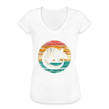 Armadillo Gürteltier - Frauen Vintage T-Shirt - Weiß - Vorne