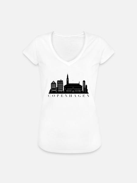 Kopenhagen - Frauen Vintage T-Shirt - Weiß