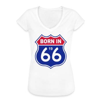 1966 - Women's Vintage T-Shirt - white - Front - Danielle (179cm)
