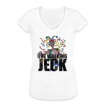 The walking Jeck Karneval Bestseller - Frauen Vintage T-Shirt - Weiß - Vorne