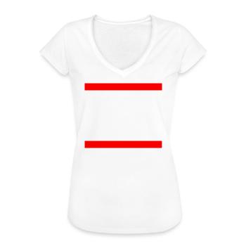 Eat the rich - Frauen Vintage T-Shirt - Weiß - Vorne