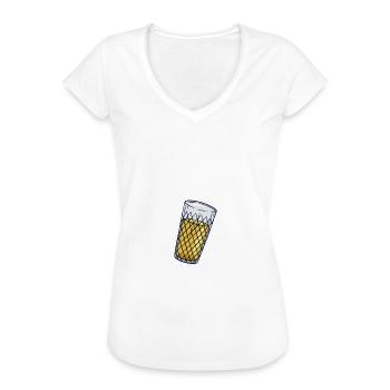 Bembel Äppler Ebbelwoi Äppelwoi - Frauen Vintage T-Shirt - Weiß - Vorne