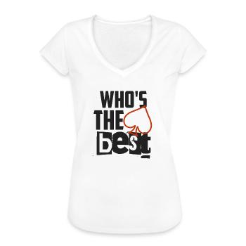 Who's the best - Women's Vintage T-Shirt - white - Front - Danielle (179cm)