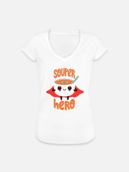 Superhelden-Suppe - Frauen Vintage T-Shirt - Weiß