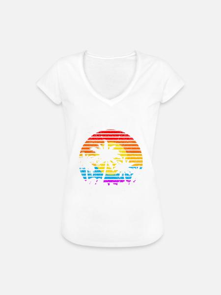 Honolulu Hawaii - Frauen Vintage T-Shirt - Weiß