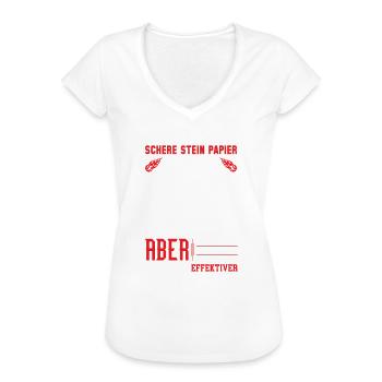 Feuerwehr Spruch - Frauen Vintage T-Shirt - Weiß - Vorne