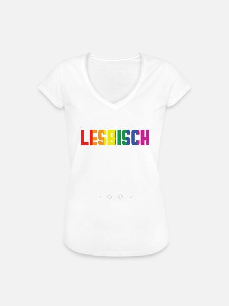 Lesbisch LGBT Lesbe - Frauen Vintage T-Shirt - Weiß