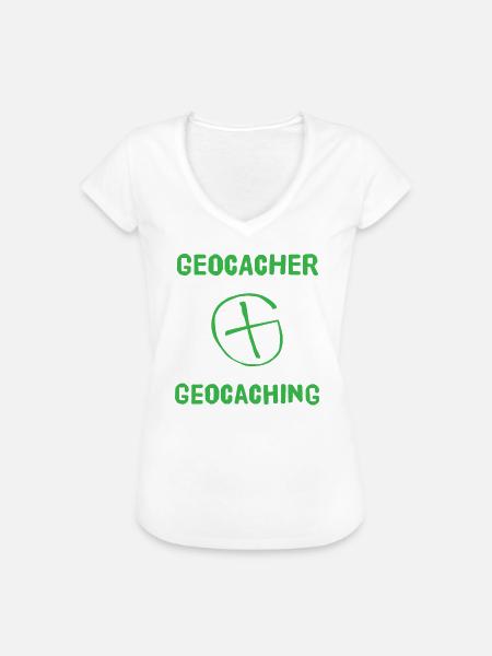 Geocaching Geocacher Schatzsuche - Frauen Vintage T-Shirt - Weiß