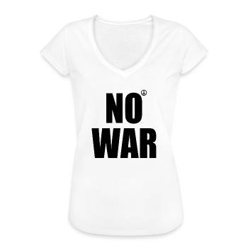 No war - Frauen Vintage T-Shirt - Weiß - Vorne