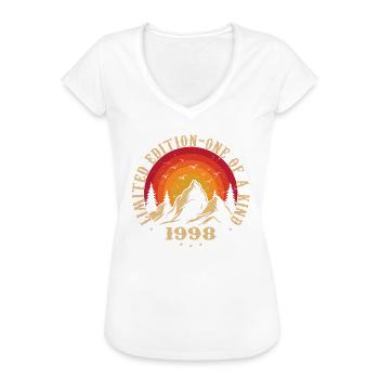 Jahrgang 1998 Retro 1998 Jubiläumsgeschenk 1998 - Frauen Vintage T-Shirt - Weiß - Vorne