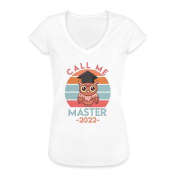 Master 2022 Abschluss Master - Frauen Vintage T-Shirt - Weiß - Vorne