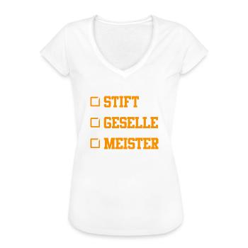 Meisterprüfung bestanden Meister - Frauen Vintage T-Shirt - Weiß - Vorne