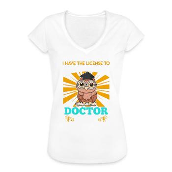 Promotion 2022 Doktor Doktortitel Dissertation - Frauen Vintage T-Shirt - Weiß - Vorne