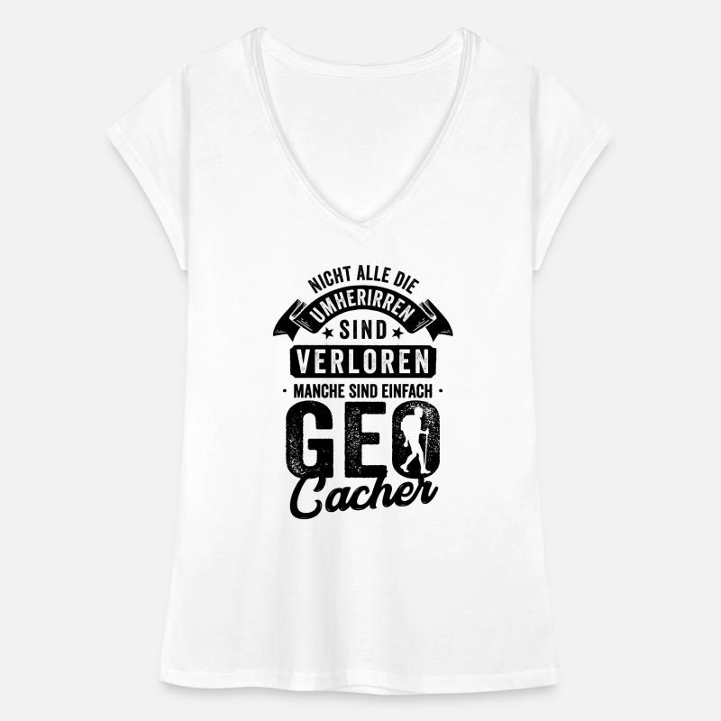 Geocaching Geschenk Frauen Vintage T-Shirt