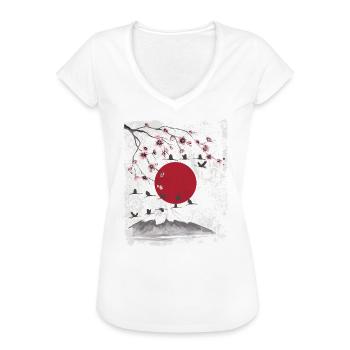 Japan ästhetische Landschaft japanische Kunst - Frauen Vintage T-Shirt - Weiß - Vorne