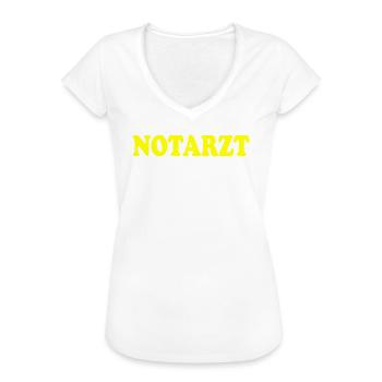 Notarzt - Frauen Vintage T-Shirt - Weiß - Vorne