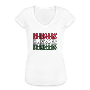 Stolzer Ungar Ungarn Flagge Ungarische Wurzeln - Frauen Vintage T-Shirt - Weiß - Vorne