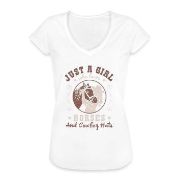 Herzenspferd - Liebevolle Verbindung - Frauen Vintage T-Shirt - Weiß - Vorne