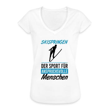 Leap for connoisseurs - Women's Vintage T-Shirt - white - Front - Danielle (179cm)