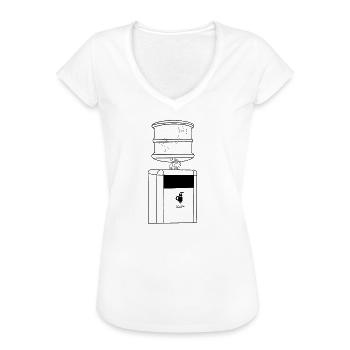 Water dispenser with kidneys - Women's Vintage T-Shirt - white - Front - Danielle (179cm)