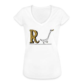 Rente - Frauen Vintage T-Shirt - Weiß - Vorne