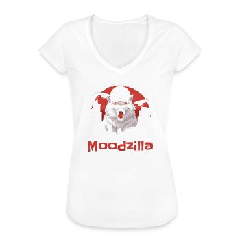 Katze Lustig - Frauen Vintage T-Shirt - Weiß - Vorne