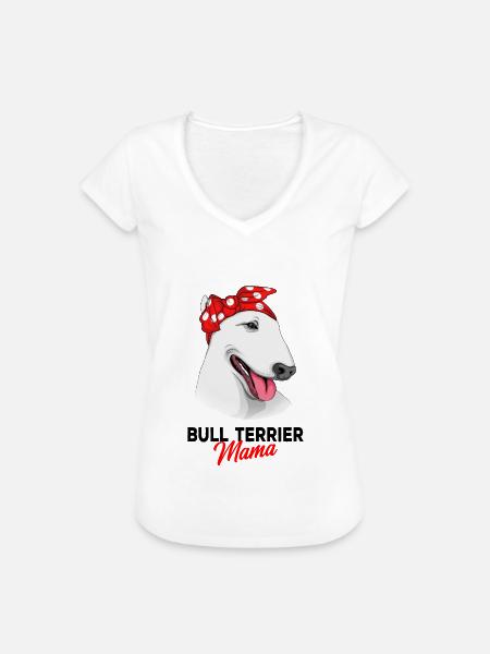 Bullterrier - Frauen Vintage T-Shirt - Weiß