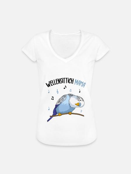 Wellensittich - Frauen Vintage T-Shirt - Weiß