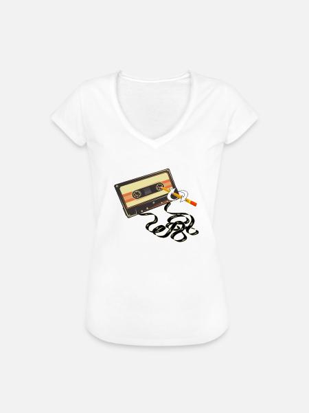 Lustig Kassette Stift - Frauen Vintage T-Shirt -