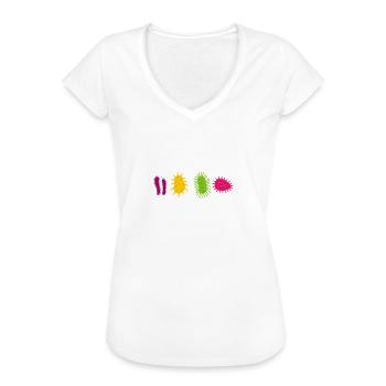 Bakterien Einzige Kultur die Manche Haben - Frauen Vintage T-Shirt - Weiß - Vorne