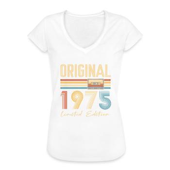 50. Geburtstag 50 Jahre Original 1975 - Frauen Vintage T-Shirt - Weiß - Vorne