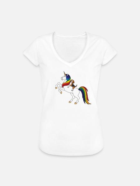 Beagle - Frauen Vintage T-Shirt - Weiß