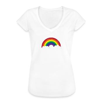 Iss die Reichen - Frauen Vintage T-Shirt - Weiß - Vorne