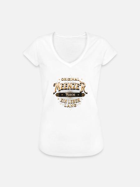 Mainz Meenzer Mädche - Frauen Vintage T-Shirt - Weiß