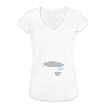 ABDL Windel Adult Baby Geschenk - Frauen Vintage T-Shirt - Weiß - Vorne