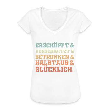 Festival Sommer - Frauen Vintage T-Shirt - Weiß - Vorne