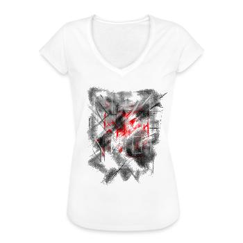 Hintergrund abstrakt / russisch - Frauen Vintage T-Shirt - Weiß - Vorne