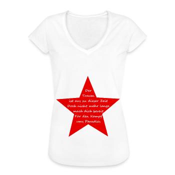 der Traum - Frauen Vintage T-Shirt - Weiß - Vorne