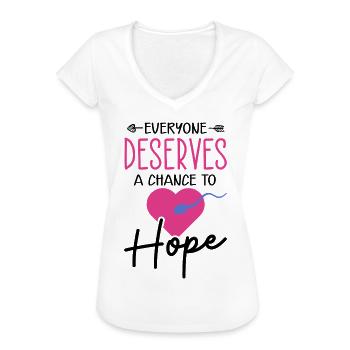 Surrogate Mother IVF Transfer Day - Women's Vintage T-Shirt - white - Front - Danielle (179cm)