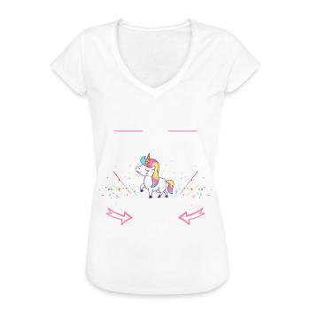 Hunde Hunde Haustier Tier Einhorn Spruch Geschenk - Frauen Vintage T-Shirt - Weiß - Vorne