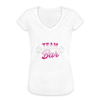 Team Bar - Workout - EN - Frauen Vintage T-Shirt - Weiß - Vorne