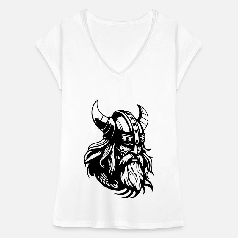 Wikinger Helm Krieger Valhalla Frauen Vintage T-Shirt
