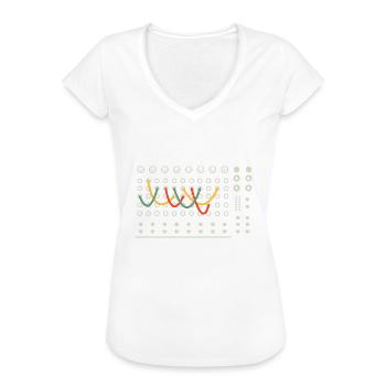 Synthesizer Techno Instrument - Frauen Vintage T-Shirt - Weiß - Vorne