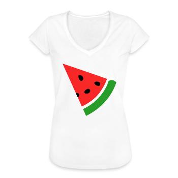 Wassermelone Melone - Frauen Vintage T-Shirt - Weiß - Vorne